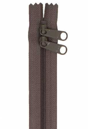 HANDBAG ZIPPER - 30" DOUBLE SLIDE - GRAY - BY ANNIE