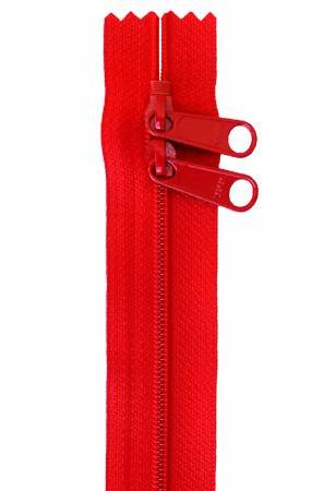 HANDBAG ZIPPER - 30" DOUBLE SLIDE - ATOM RED- BY ANNIE